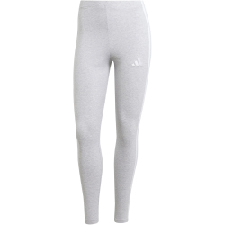 adidas Essentials 3-Streifen Baumwoll Leggings Damen JE0075 - light grey heather/white XL