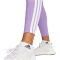 adidas Essentials 3-Streifen Baumwoll Leggings Damen JE0074 - violet fusion/white XS
