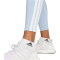 adidas Essentials 3-Streifen Baumwoll Leggings Damen JE0070 - glow blue/white XS