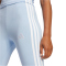 adidas Essentials 3-Streifen Baumwoll Leggings Damen JE0070 - glow blue/white XS