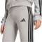 adidas Essentials 3-Streifen Baumwoll Leggings Damen JE0068 - medium grey heather/black XS