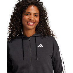 adidas Essentials 3-Streifen French Terry Sweatjacke Damen JE0052 - black/white M
