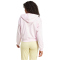 adidas Essentials 3-Streifen French Terry Sweatjacke Damen IS6998 - clear pink/white XS
