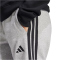 adidas Essentials 3-Streifen French Terry Cuffed Trainingshose Damen JD5310 - medium grey heather/black XXS