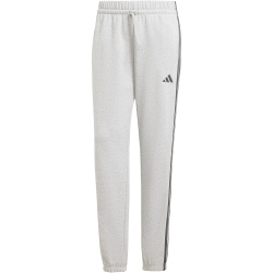 adidas Essentials 3-Streifen French Terry Cuffed Trainingshose Damen JD5310 - medium grey heather/black XS