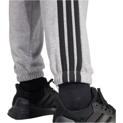 adidas Essentials 3-Streifen French Terry Cuffed Trainingshose Damen JD5310 - medium grey heather/black XS