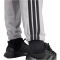 adidas Essentials 3-Streifen French Terry Cuffed Trainingshose Damen JD5310 - medium grey heather/black M
