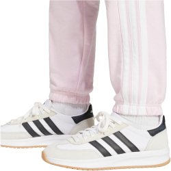 adidas Essentials 3-Streifen French Terry Cuffed Trainingshose Damen JD5308 - clear pink/white M
