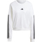 adidas Essentials 3-Streifen French Terry Sweatshirt Damen JD5285 - white/black XXS