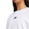 adidas Essentials 3-Streifen French Terry Sweatshirt Damen JD5285 - white/black XXS