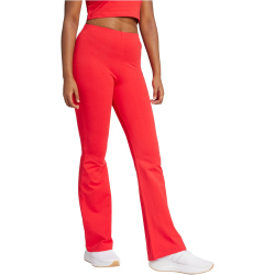 adidas Essentials Small Logo Flared Leggings Damen JD3074 - pure ruby/black XXS