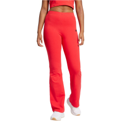 adidas Essentials Small Logo Flared Leggings Damen JD3074 - pure ruby/black XXS