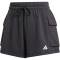 adidas Essentials Small Logo French Terry Cargoshorts Damen JD9944 - black/white XS