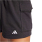 adidas Essentials Small Logo French Terry Cargoshorts Damen JD9944 - black/white XS