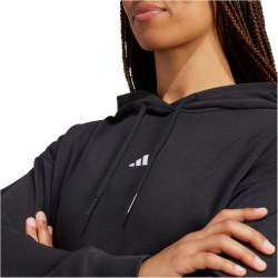 adidas Essentials Small Logo French Terry Hoodie Damen JD7989 - black/white XL