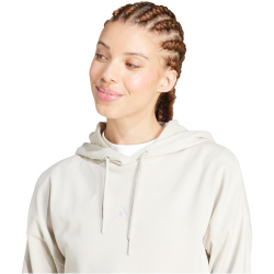 adidas Essentials Small Logo French Terry Hoodie Damen JC5934 - wonder alumina/white XS