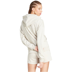 adidas Essentials Small Logo French Terry Hoodie Damen JC5934 - wonder alumina/white XS