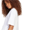 adidas Essentials Big Logo Boyfriend T-Shirt Damen JG8737 - white/black XXS