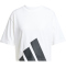 adidas Essentials Big Logo Boyfriend T-Shirt Damen JG8737 - white/black XS