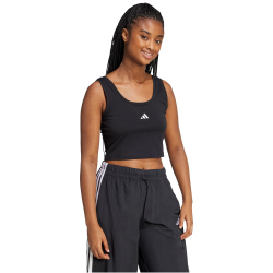 adidas Essentials Small Logo Tanktop Damen JE1321 - black/white M