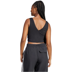 adidas Essentials Small Logo Tanktop Damen JE1321 - black/white M