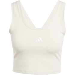 adidas Essentials Small Logo Tanktop Damen JD0561 - wonder alumina/white L