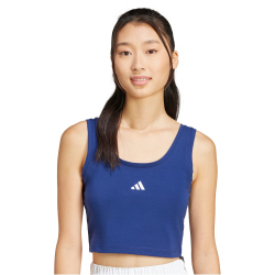 adidas Essentials Small Logo Tanktop Damen JC5939 - dark blue/white M