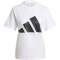 adidas Essentials Big Logo Baumwoll T-Shirt Damen JC5728 - white/black S