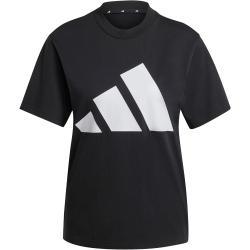 adidas Essentials Big Logo Baumwoll T-Shirt Damen JC5724 - black/white S