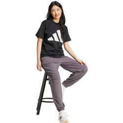 adidas Essentials Big Logo Baumwoll T-Shirt Damen JC5724 - black/white S