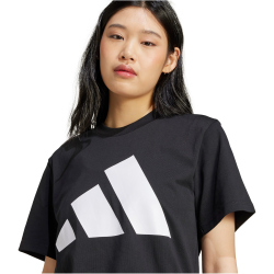 adidas Essentials Big Logo Baumwoll T-Shirt Damen JC5724 - black/white S