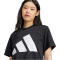 adidas Essentials Big Logo Baumwoll T-Shirt Damen JC5724 - black/white S