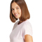 adidas Essentials Linear Baumwoll T-Shirt Damen JG8659 - clear pink/white XS