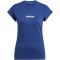 adidas Essentials Linear Baumwoll T-Shirt Damen JG8658 - dark blue/white XS