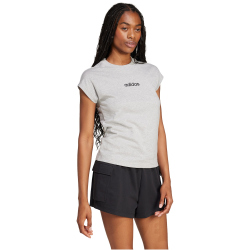 adidas Essentials Linear Baumwoll T-Shirt Damen JC8241 -...