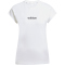 adidas Essentials Linear Baumwoll T-Shirt Damen JC8239 - white/black XS