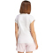 adidas Essentials Linear Baumwoll T-Shirt Damen JC8239 - white/black XS