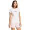 adidas Essentials Linear Baumwoll T-Shirt Damen JC8239 - white/black S