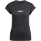 adidas Essentials Linear Baumwoll T-Shirt Damen JC8238 - black/white XS