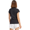 adidas Essentials Linear Baumwoll T-Shirt Damen JC8238 - black/white XS