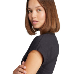 adidas Essentials Linear Baumwoll T-Shirt Damen JC8238 - black/white S