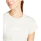 adidas Essentials Linear Baumwoll T-Shirt Damen JC5819 - wonder alumina/white XXS
