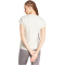 adidas Essentials Linear Baumwoll T-Shirt Damen JC5819 - wonder alumina/white XXS