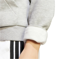 adidas Essentials Linear Hoodie Damen JD3134 - medium grey heather/black XS