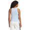adidas Essentials Linear Slim Baumwoll Tanktop Damen JG8627 - glow blue/white M