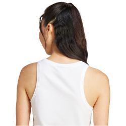 adidas Essentials Linear Slim Baumwoll Tanktop Damen JC5799 - white/black L