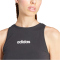 adidas Essentials Linear Slim Baumwoll Tanktop Damen JC5798 - black/white M