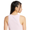 adidas Essentials Linear Slim Baumwoll Tanktop Damen JC5797 - clear pink/white S