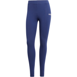 adidas Essentials Linear Baumwoll Leggings Damen JD3155 - dark blue/white XS