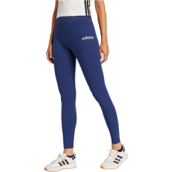 adidas Essentials Linear Baumwoll Leggings Damen JD3155 - dark blue/white XS